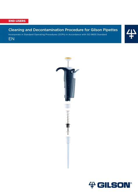 pipette decontamination procedure